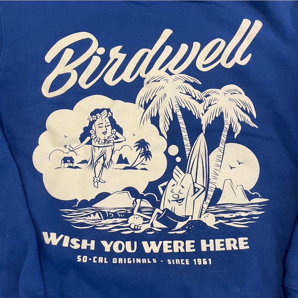 Birdwell beach britches hoodie royal blue men’s size small - Picture 3 of 9